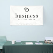 Minimale moderne, elegante bedrijfsnaam Logo Spandoek (Beurs)