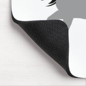 Minimale Moderne Elegante Chic Simpele Grijze Paar Muismat (Hoek)