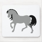 Minimale Moderne Elegante Chic Simpele Grijze Paar Muismat (Voorkant)