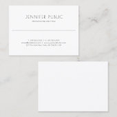 Minimale moderne, elegante grafische vormgeving visitekaartje (Voorkant / Achterkant)