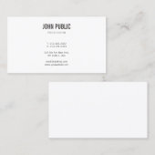 Minimale moderne, elegante grafische vormgeving visitekaartje (Voorkant / Achterkant)