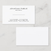 Minimale moderne elegante laptop visitekaartje (Voorkant / Achterkant)