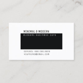Minimale & moderne elegante minimalist visitekaartje