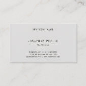 Minimale, moderne, elegante, professionele laptop  visitekaartje (Achterkant)