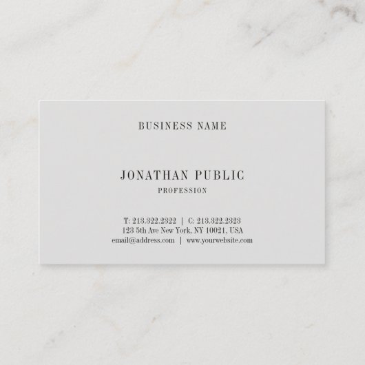 Minimale, moderne, elegante, professionele laptop visitekaartje (Achterkant)