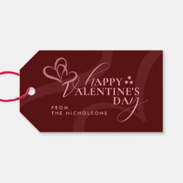 Minimale Moderne Elegante Typografie Valentijnsdag Cadeaulabel