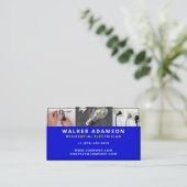 Minimale & Moderne Elektriker Lichtbulb Visitekaartje (Staand voorkant)