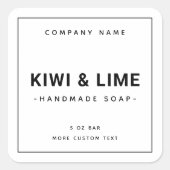 Minimale moderne etiketten met vierkante pleisters (Voorkant)