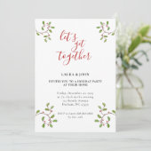 Minimale moderne feestdag aankondiging (Staand voorkant)