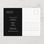Minimale moderne foto bespaart de datum aankondigingskaart (Achterkant)