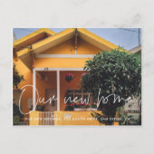 Minimale moderne foto bewegende aankondiging briefkaart (Voorkant)