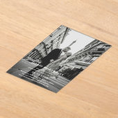 Minimale Moderne Foto Bruiloft Save the Date Acryl Uitnodigingen (Laagn)