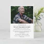 Minimale moderne foto in liefhebbend geheugen kaart (Staand voorkant)