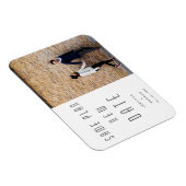 Minimale moderne foto nieuwe trouwdatum magneet (Rechterzijde)