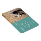 Minimale moderne foto nieuwe trouwdatum magneet (Rechterzijde)