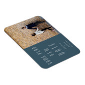 Minimale moderne foto nieuwe trouwdatum magneet (Rechterzijde)