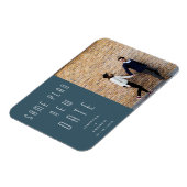 Minimale moderne foto nieuwe trouwdatum magneet (Linkerzijde)