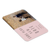 Minimale moderne foto nieuwe trouwdatum magneet (Rechterzijde)