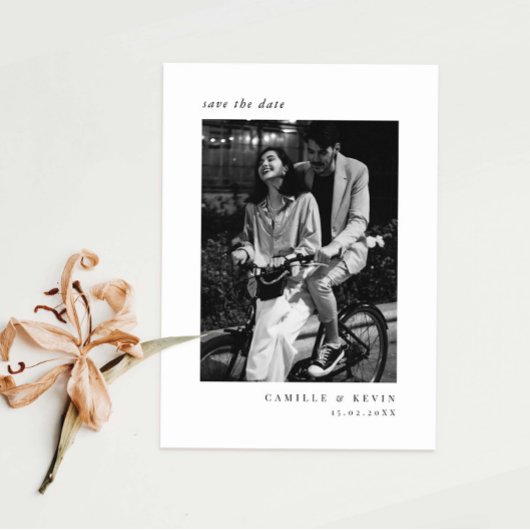 Minimale moderne foto Opslaan Datum Kaart