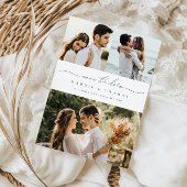 Minimale moderne foto Opslaan Datum uitnodiging