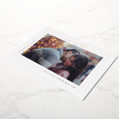 Minimale moderne foto Opslaan Datum uitnodiging (Gedraaid)