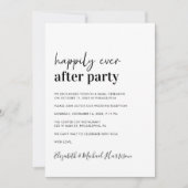 Minimale moderne foto QR-code bruiloft receptie Kaart (Voorkant)