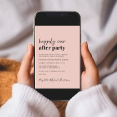 Minimale moderne foto QR-code bruiloft receptie Kaart