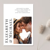 Minimale moderne foto save the date