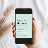 Minimale moderne foto-uitwisseling met bruiloft kaart