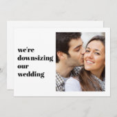 Minimale moderne foto We gaan onze trouwplannen te Aankondiging (Voorkant / Achterkant)