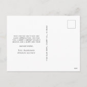 Minimale Moderne Foto Zakelijke Kerstdagen Feestdagenkaart (Achterkant)