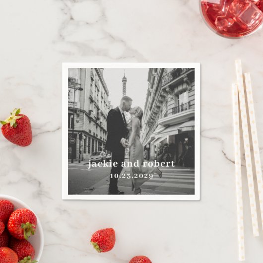 Minimale moderne fotobruiloft servet (Insitu)