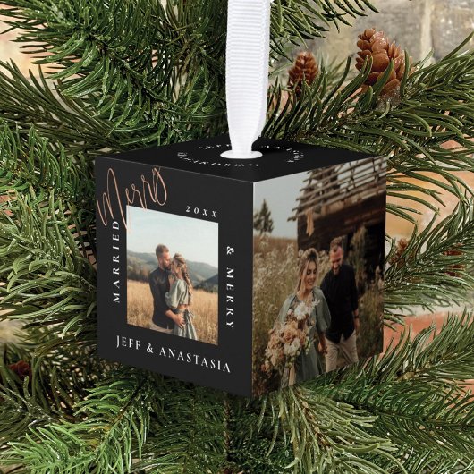 Minimale moderne foto's met gehuwd en vermakelijk  decoratie