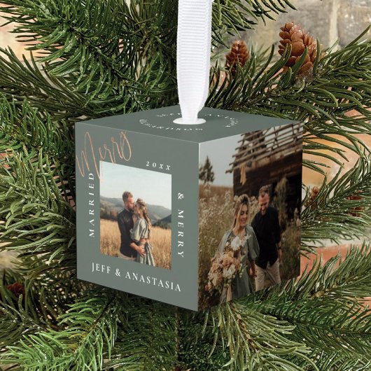 Minimale moderne foto's met gehuwd en vermakelijk  decoratie