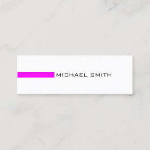 Minimale moderne Fuchsia Professional Mini Visitekaartje