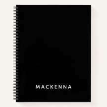 Minimale moderne, geavanceerde zwarte naam