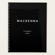 Minimale moderne, geavanceerde zwarte naam