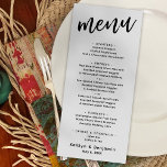 Minimale moderne gebruiksvriendelijke typografie menu<br><div class="desc">Het onderscheid tussen deze suite is het gevolg van het moderne handschrift dat wordt gebruikt voor accentuitingen. In dit specifieke stuk, werd dit casual lettertype gebruikt om grafisch te creëer die eenvoudig "menu"bij de bovenkant leest. (Een versie die "Menu"kapitaliseert is ook beschikbaar.) Gebruik de velden sjabloon om je persoonlijke gegevens...</div>