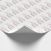 Minimale Moderne Gelukkige Vreugdevrije Kerstmis Cadeaupapier (Hoek)