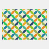 Minimale moderne geometrie uit de midden-eeuw inpakpapier vel (Voorkant 3)