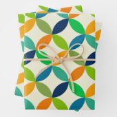 Minimale moderne geometrie uit de midden-eeuw inpakpapier vel (In situ)