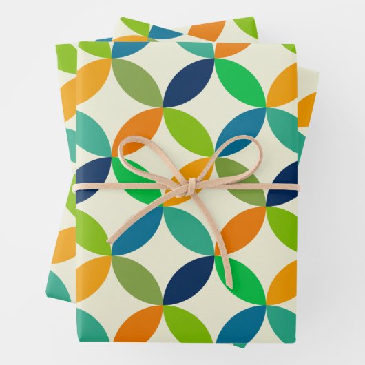 Minimale moderne geometrie uit de midden-eeuw inpakpapier vel (In situ)