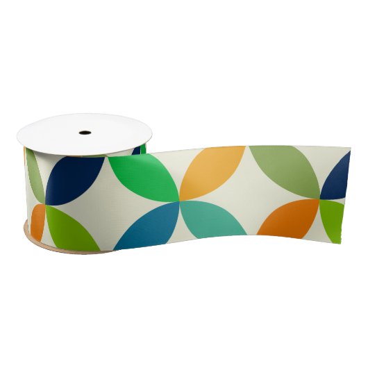 Minimale moderne geometrie uit de midden-eeuw satijnen lint (Spoel)