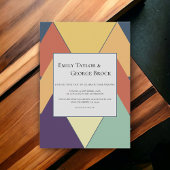 Minimale moderne geometrische kleurrijke, stijlvol kaart