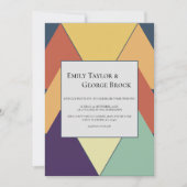 Minimale moderne geometrische kleurrijke, stijlvol kaart (Voorkant)