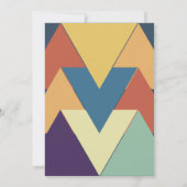 Minimale moderne geometrische kleurrijke, stijlvol kaart (Achterkant)