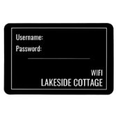 Minimale moderne gevaccineerde wifi magneet (Horizontaal)