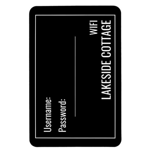 Minimale moderne gevaccineerde wifi magneet (Verticaal)