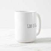 Minimale Moderne God Is Liefde Koffiemok (Voorkant rechts)