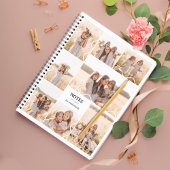 Minimale moderne golvende lijnen Meerdere fotocoll Notitieboek